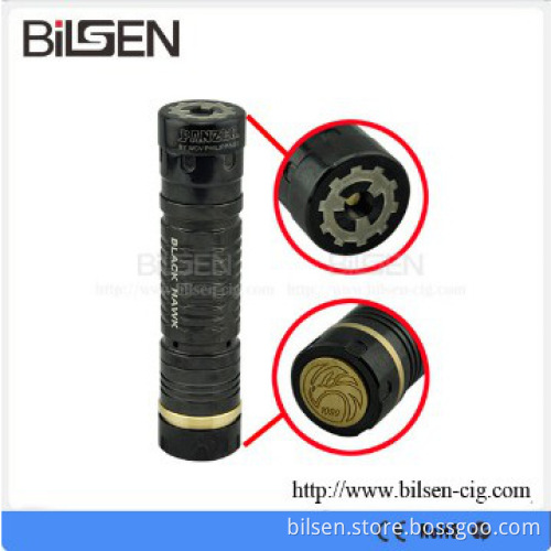 Hot selling stainless steel and brass e cigarette black hawk mod